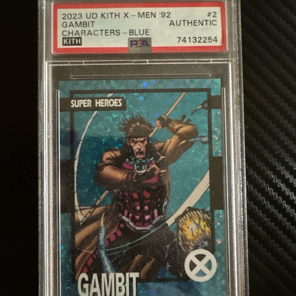 KITH x Marvel X-Men Gambit 1 of 50 Blue PSA Graded Card